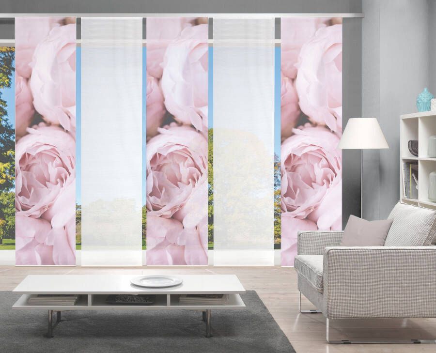 Vision S Paneelgordijn ROSANA set van 5 Bamboe-look digitaal bedrukt (5 stuks) - Foto 4