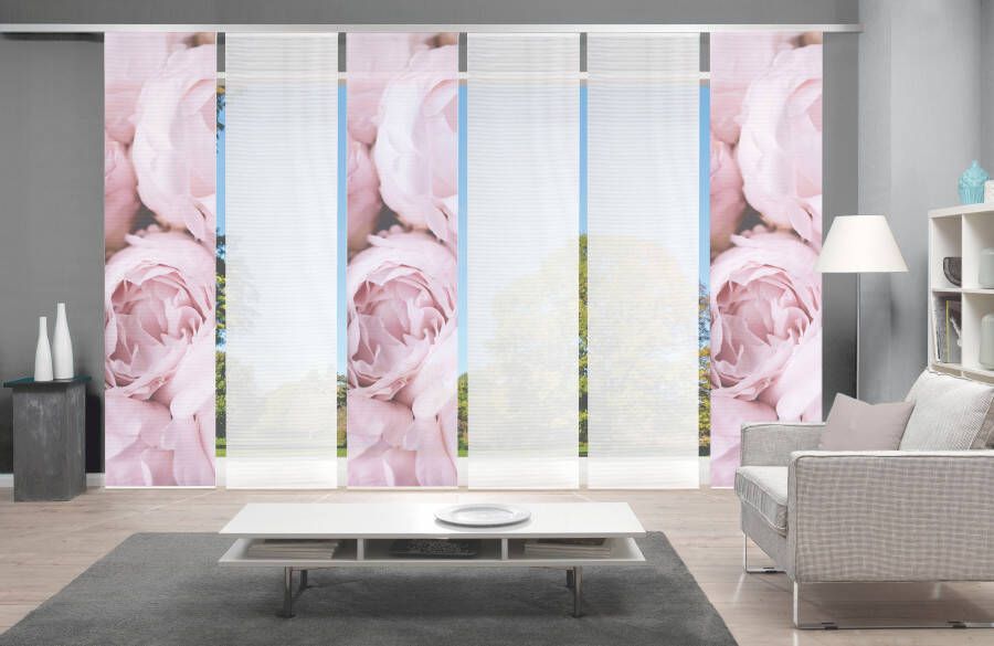 Vision S Paneelgordijn ROSANA set van 6 Bamboe-look digitaal bedrukt (6 stuks) - Foto 4