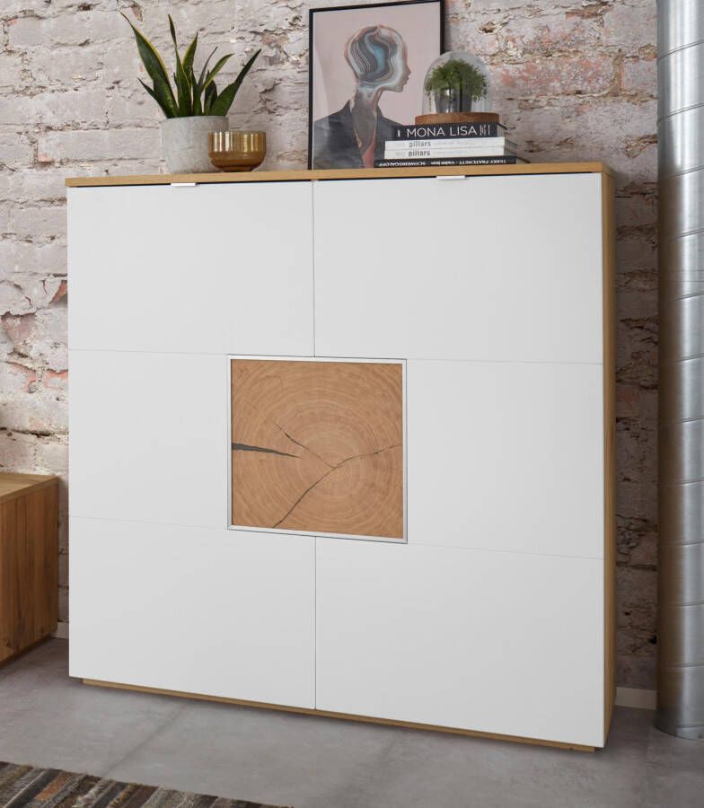 VOGL Möbelfabrik Highboard Breedte 114 cm met kopshout element - Foto 3