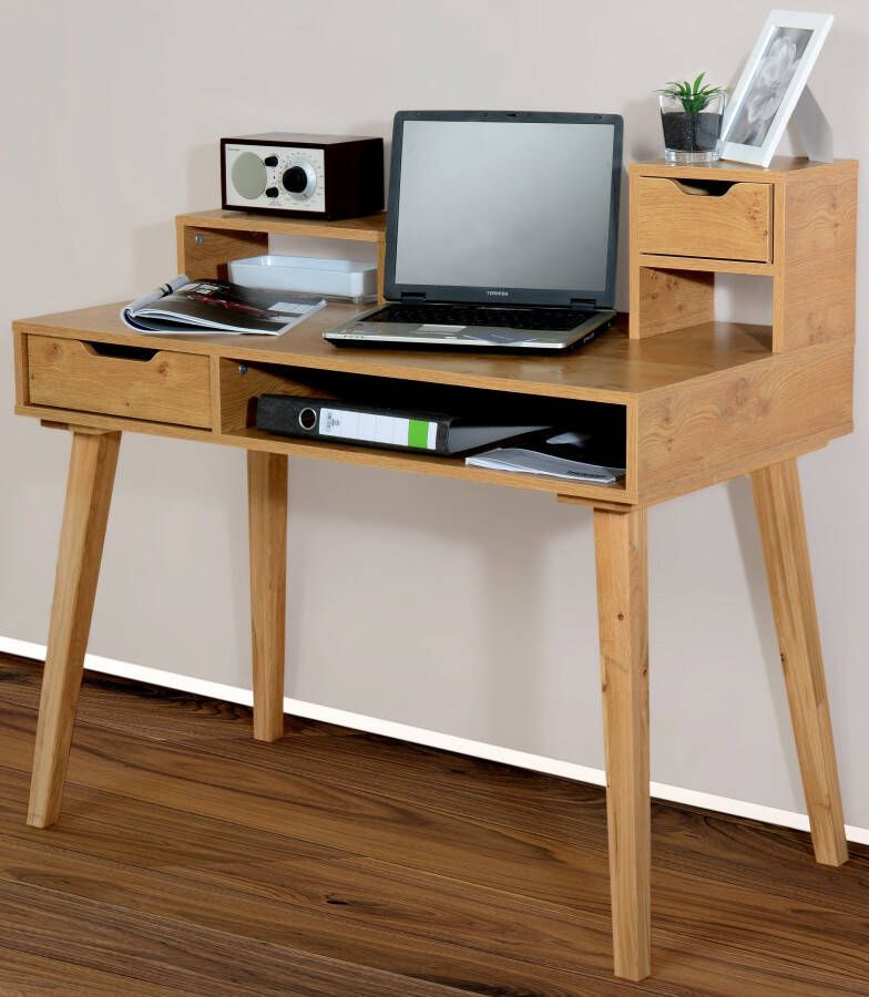 VOGL Möbelfabrik Secretaire Emil Poten massief hout met greeploze look made in Germany - Foto 3
