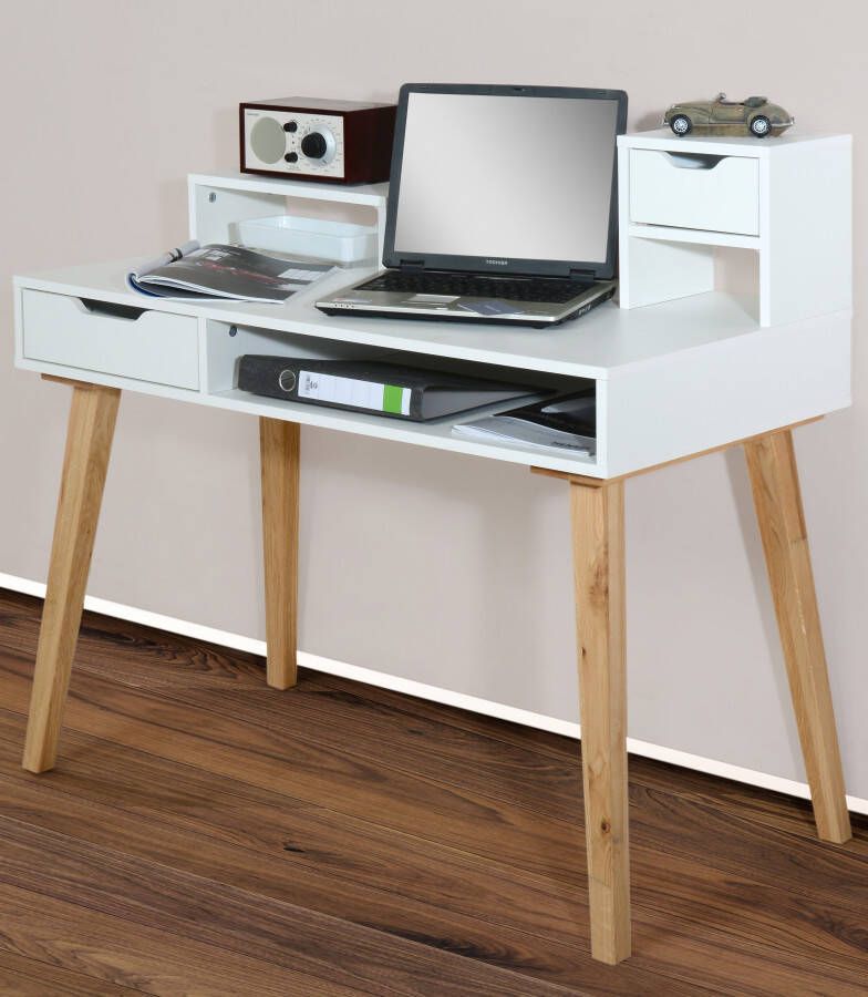 VOGL Möbelfabrik Secretaire Emil Poten massief hout met greeploze look made in Germany - Foto 3