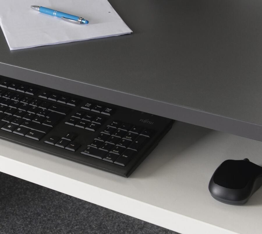 VOGL Möbelfabrik Bureau Barrie met 2-kleurige toetsenbordlade in 2 breedtes 2 5 cm tafelbladdikte made in germany - Foto 4