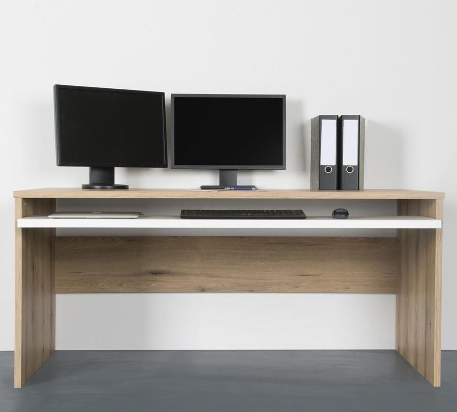 VOGL Möbelfabrik Bureau Barrie met 2-kleurige toetsenbordlade in 2 breedtes 2 5 cm tafelbladdikte made in germany - Foto 4