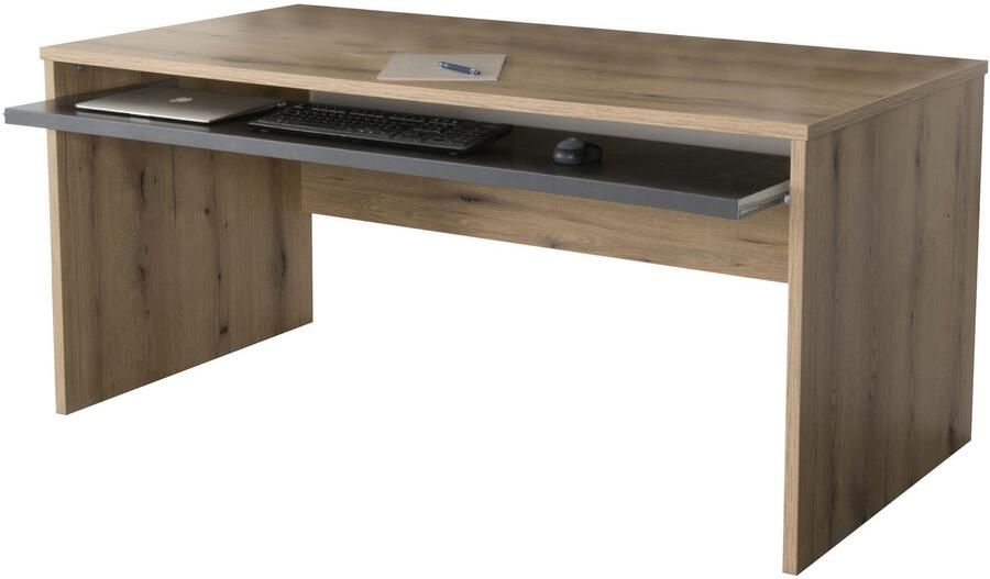 VOGL Möbelfabrik Bureau Barrie met 2-kleurige toetsenbordlade in 2 breedtes 2 5 cm tafelbladdikte made in germany - Foto 6