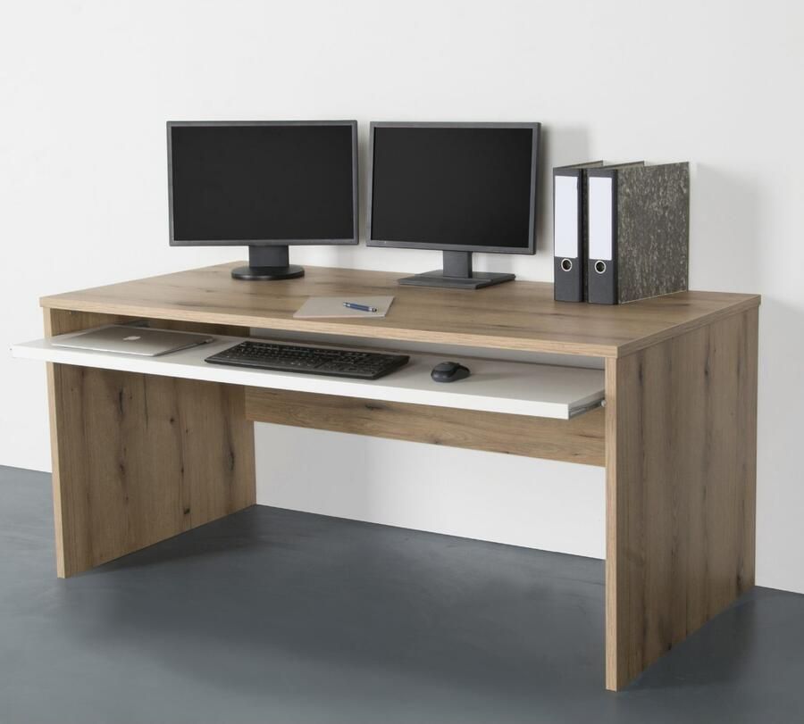 VOGL Möbelfabrik Bureau Barrie met 2-kleurige toetsenbordlade in 2 breedtes 2 5 cm tafelbladdikte made in germany - Foto 5