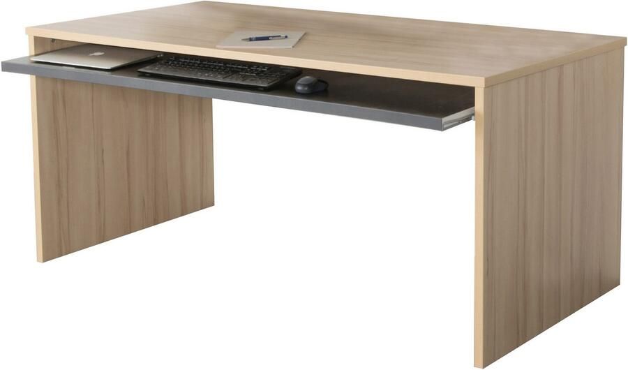 VOGL Möbelfabrik Bureau Barrie met 2-kleurige toetsenbordlade in 2 breedtes 2 5 cm tafelbladdikte made in germany