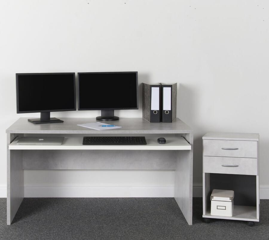 VOGL Möbelfabrik Bureau Barrie met 2-kleurige toetsenbordlade in 2 breedtes 2 5 cm tafelbladdikte made in germany