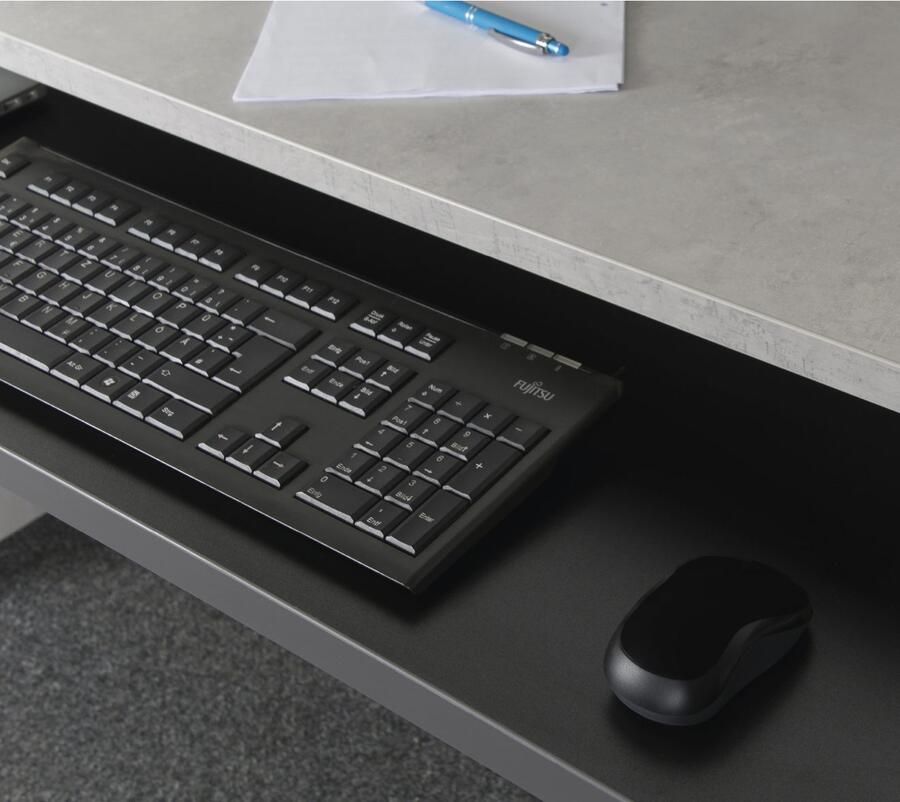VOGL Möbelfabrik Bureau Barrie met 2-kleurige toetsenbordlade in 2 breedtes 2 5 cm tafelbladdikte made in germany - Foto 3