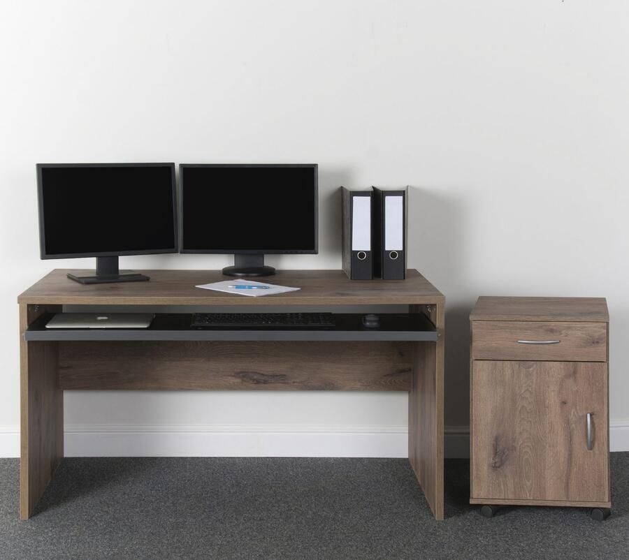 VOGL Möbelfabrik Bureau Barrie met 2-kleurige toetsenbordlade in 2 breedtes 2 5 cm tafelbladdikte made in germany