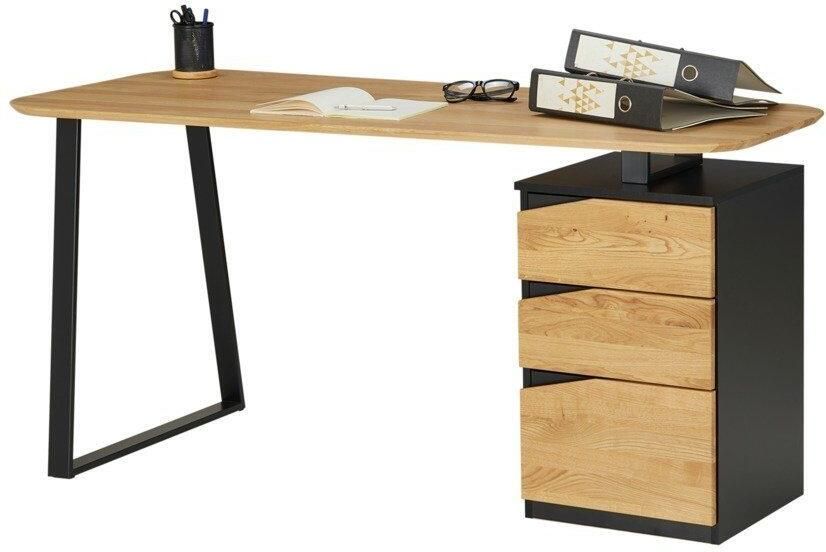 VOGL Möbelfabrik Bureau Erik met zwitserse rand deels massief breedte 150 cm made in germany - Foto 2