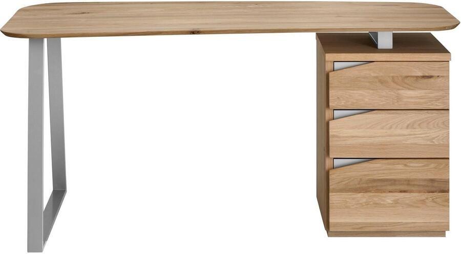 VOGL Möbelfabrik Bureau Erik met zwitserse rand deels massief breedte 150 cm made in germany - Foto 12