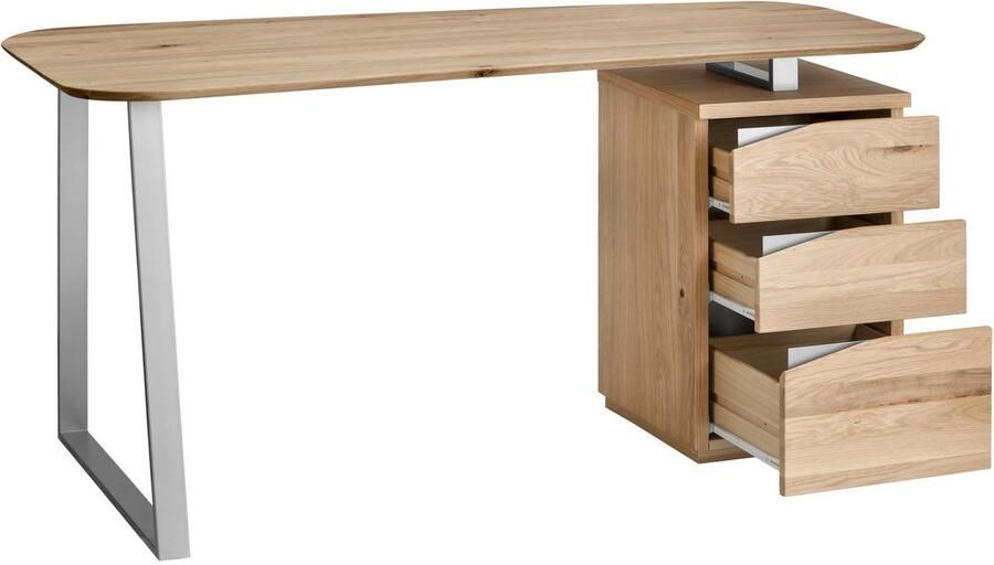 VOGL Möbelfabrik Bureau Erik met zwitserse rand deels massief breedte 150 cm made in germany - Foto 10
