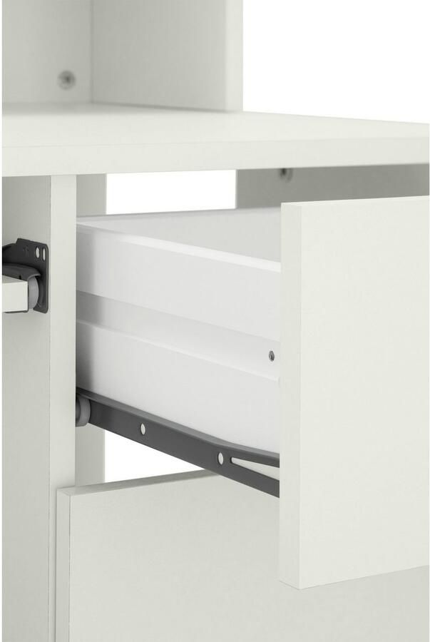 VOGL Möbelfabrik Bureau Tim met monitorsteun toetsenborduitrekking & torencompartiment - Foto 5