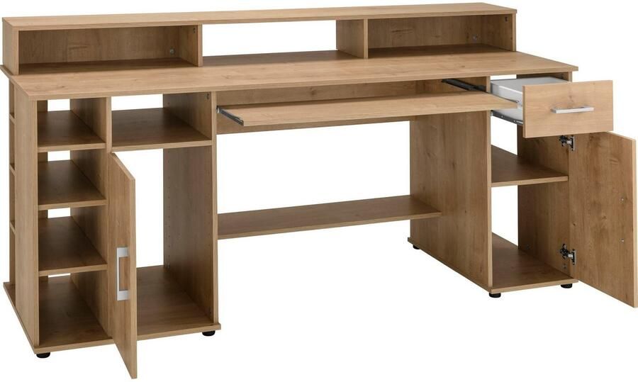VOGL Möbelfabrik Bureau Timra met monitoropzetstuk toetsenbordlade & towercompartiment - Foto 8