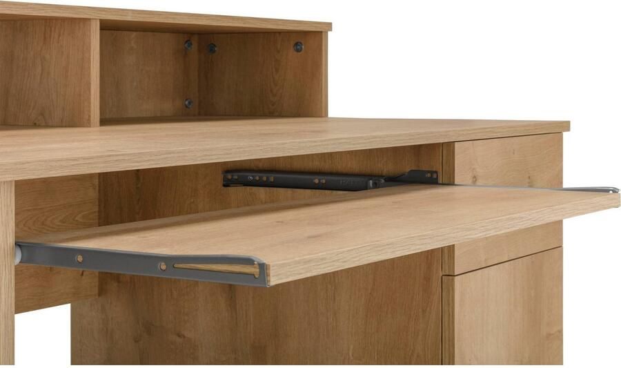VOGL Möbelfabrik Bureau Timra met monitoropzetstuk toetsenbordlade & towercompartiment - Foto 9