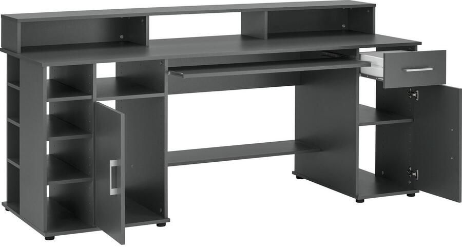 VOGL Möbelfabrik Bureau Timra met monitoropzetstuk toetsenbordlade & towercompartiment - Foto 9