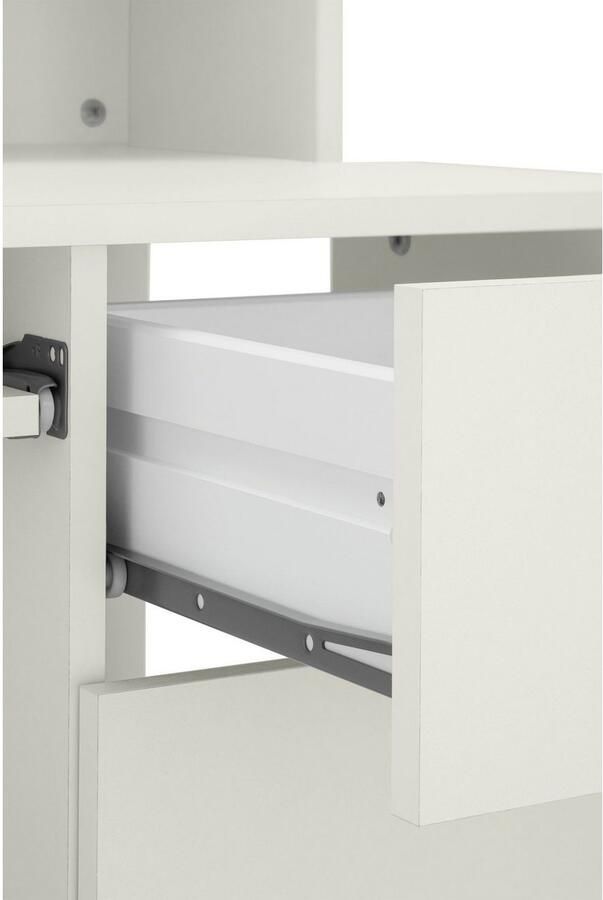 VOGL Möbelfabrik Bureau Tim met monitorsteun toetsenborduitrekking & torencompartiment - Foto 5