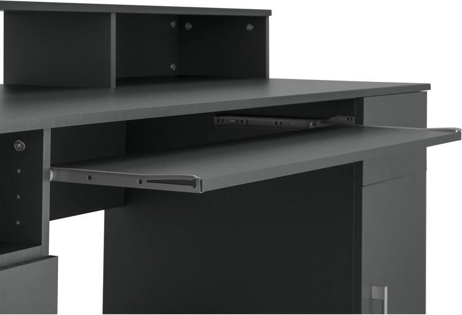 VOGL Möbelfabrik Bureau Timra met monitoropzetstuk toetsenbordlade & towercompartiment - Foto 6