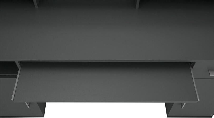 VOGL Möbelfabrik Bureau Timra met monitoropzetstuk toetsenbordlade & towercompartiment - Foto 8