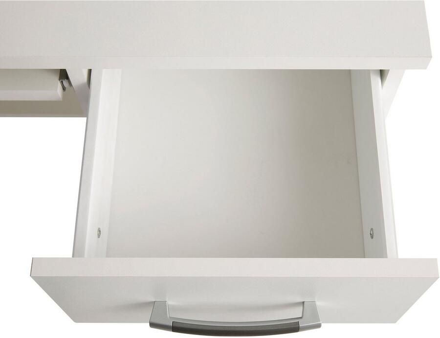 VOGL Möbelfabrik Bureau Tim met zijopen vakken & toetsenborduitrekking Printerstandaard 1 lade breedte 138 cm gemaakt in Duitsland - Foto 3