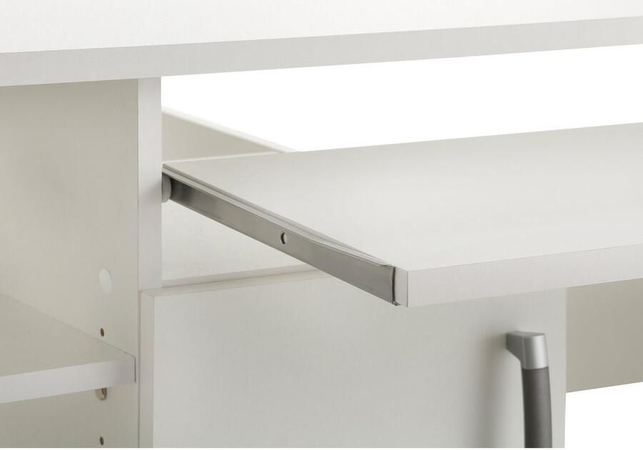 VOGL Möbelfabrik Bureau Tim met zijopen vakken & toetsenborduitrekking Printerstandaard 1 lade breedte 138 cm gemaakt in Duitsland - Foto 6