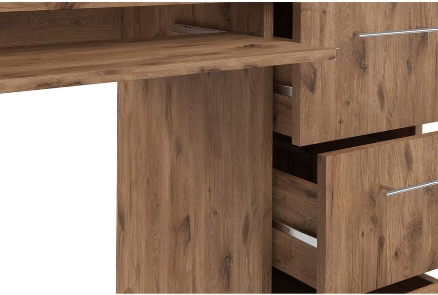 VOGL Möbelfabrik Bureau Tobi optioneel met toetsenborduitrekking met 3 lades breedte 115 cm made in germany - Foto 5