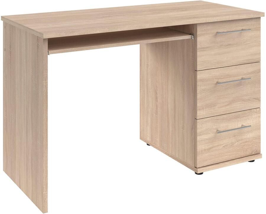 VOGL Möbelfabrik Bureau Tobi optioneel met toetsenborduitrekking met 3 lades breedte 115 cm made in germany