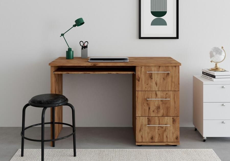 VOGL Möbelfabrik Bureau Tobi optioneel met toetsenborduitrekking met 3 lades breedte 115 cm made in germany - Foto 3