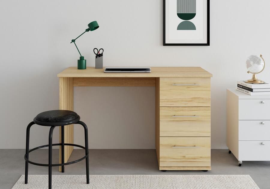 VOGL Möbelfabrik Bureau Tobi optioneel met toetsenborduitrekking met 3 lades breedte 115 cm made in germany - Foto 2