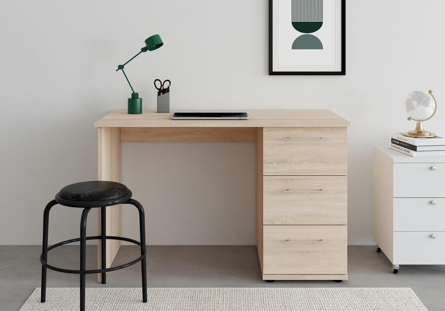 VOGL Möbelfabrik Bureau Tobi optioneel met toetsenborduitrekking met 3 lades breedte 115 cm made in germany - Foto 3
