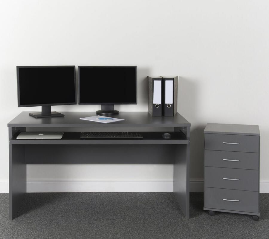 VOGL Möbelfabrik Bureau Barrie met 2-kleurige toetsenbordlade in 2 breedtes 2 5 cm tafelbladdikte made in germany - Foto 5