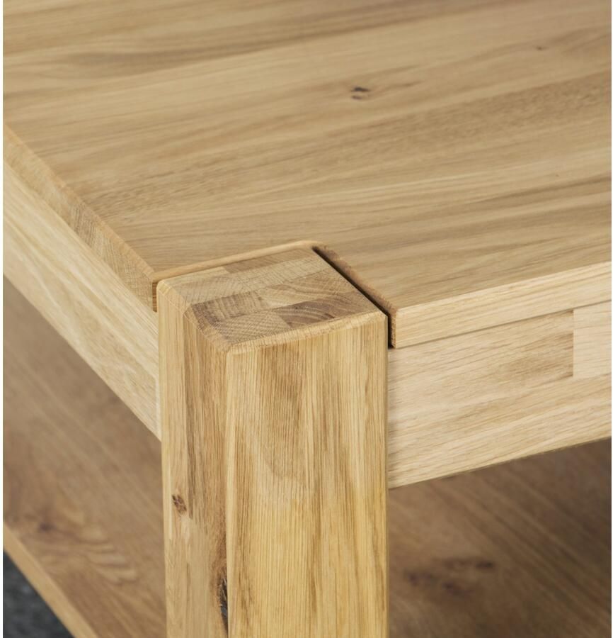 VOGL Möbelfabrik Salontafel Toronto in 2 maten met opbergplank gedeeltelijk massief hoogte 46 cm made in germany - Foto 1