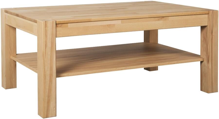 VOGL Möbelfabrik Salontafel Toronto in 2 maten met opbergplank gedeeltelijk massief hoogte 46 cm made in germany - Foto 1