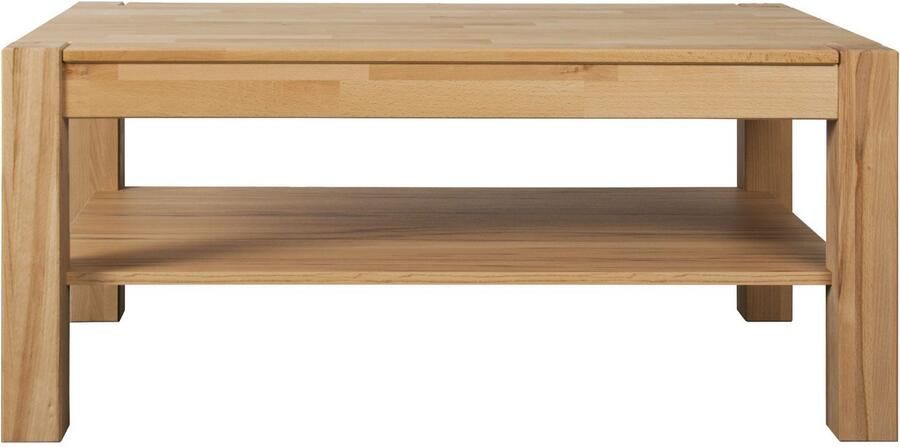 VOGL Möbelfabrik Salontafel Toronto in 2 maten met opbergplank gedeeltelijk massief hoogte 46 cm made in germany - Foto 3