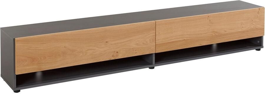VOGL Möbelfabrik Tv-meubel 1237 Breedte 184 cm hangend en staand front van gefineerd eiken - Foto 4