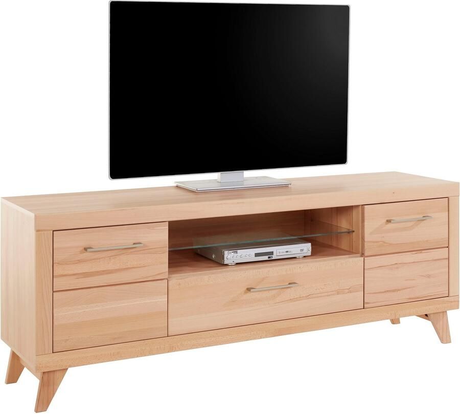 VOGL Möbelfabrik Tv-meubel 1237 Massief houten front breedte ca. 211 cm met soft-close functie - Foto 2