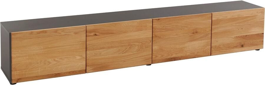 VOGL Möbelfabrik Tv-meubel 1237 Breedte 184 cm hangend en staand front van gefineerd eiken - Foto 5