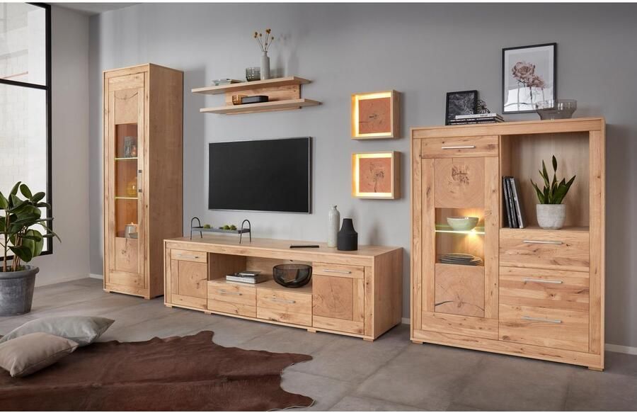 VOGL Möbelfabrik Highboard Breedte 107 cm gedeeltelijk massief hout Made in Germany - Foto 2
