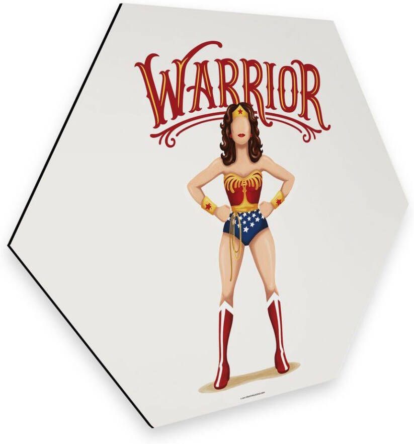 Wall-Art Metalen artprint Popart Wonderwoman fanartikel (1 stuk) - Foto 4