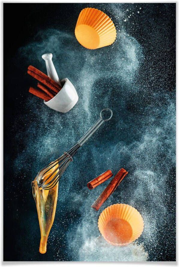 Wall-Art Poster Modern eetkamer kaneel keuken (1 stuk) - Foto 1