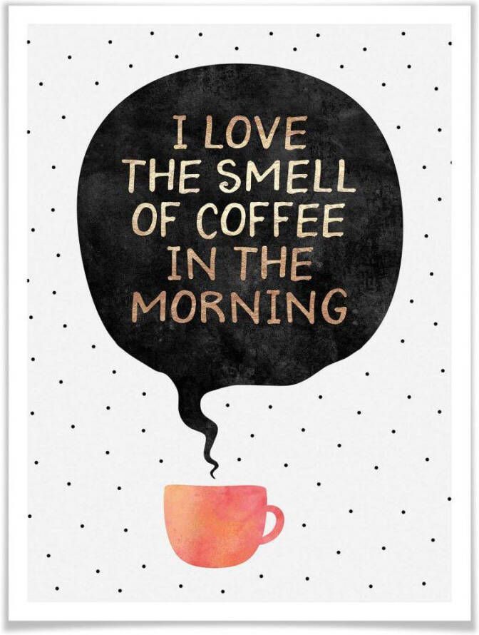 Wall-Art Poster Smell of coffee Poster zonder lijst (1 stuk) - Foto 6