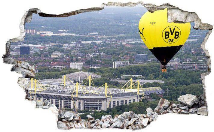 Wall-Art Wandfolie 3D voetbal Borussia Dortmund heteluchtballon (1 stuk) - Foto 2