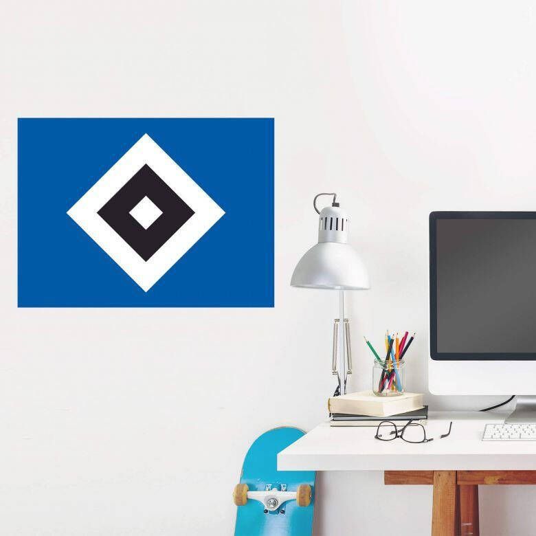 Wall-Art Wandfolie Hamburger SV logo HSV zelfklevend verwijderbaar (1 stuk) - Foto 2