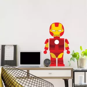 Wall-Art Wandfolie Speelfiguur Iron Man Superhero (1 stuk)