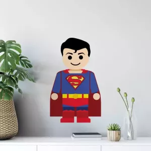 Wall-Art Wandfolie Speelfiguur superheld Superman (1 stuk)