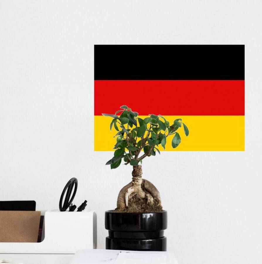 Wall-Art Wandfolie Voetbal Duitsland vlag zelfklevend verwijderbaar (1 stuk)