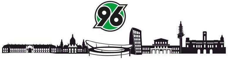 Wall-Art Wandfolie Voetbal Hannover 96 skyline + logo (set) - Foto 2