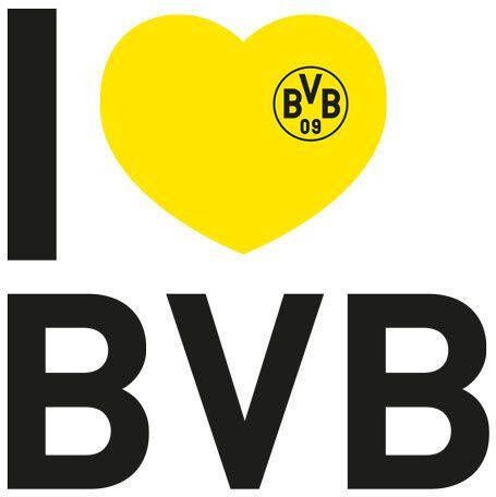 Wall-Art Wandfolie Voetbal I love Borussia Dortmund (1 stuk) - Foto 2