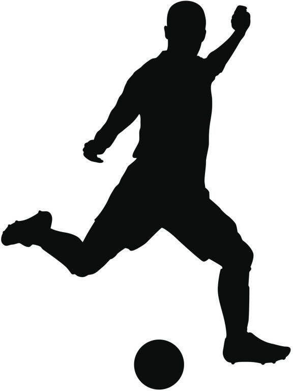 Wall-Art Wandfolie Voetbal muursticker voetballer (1 stuk) - Foto 2
