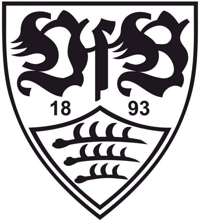 Wall-Art Wandfolie Voetbal VfB Stuttgart logo (1 stuk) - Foto 2